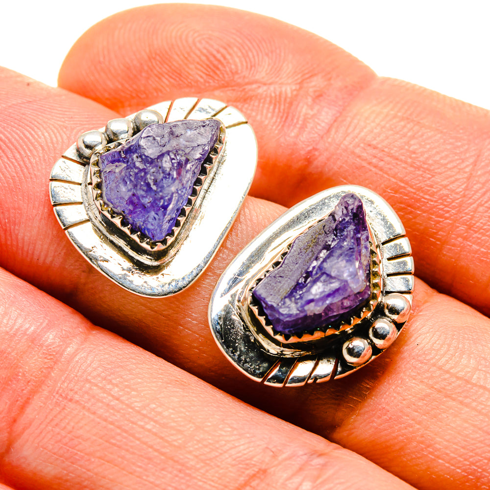 Tanzanite Earrings handcrafted by Anasilvercos - EARR413734