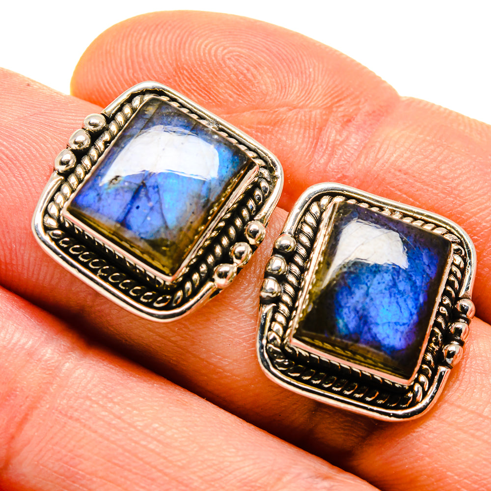Labradorite Earrings handcrafted by Anasilvercos - EARR413739