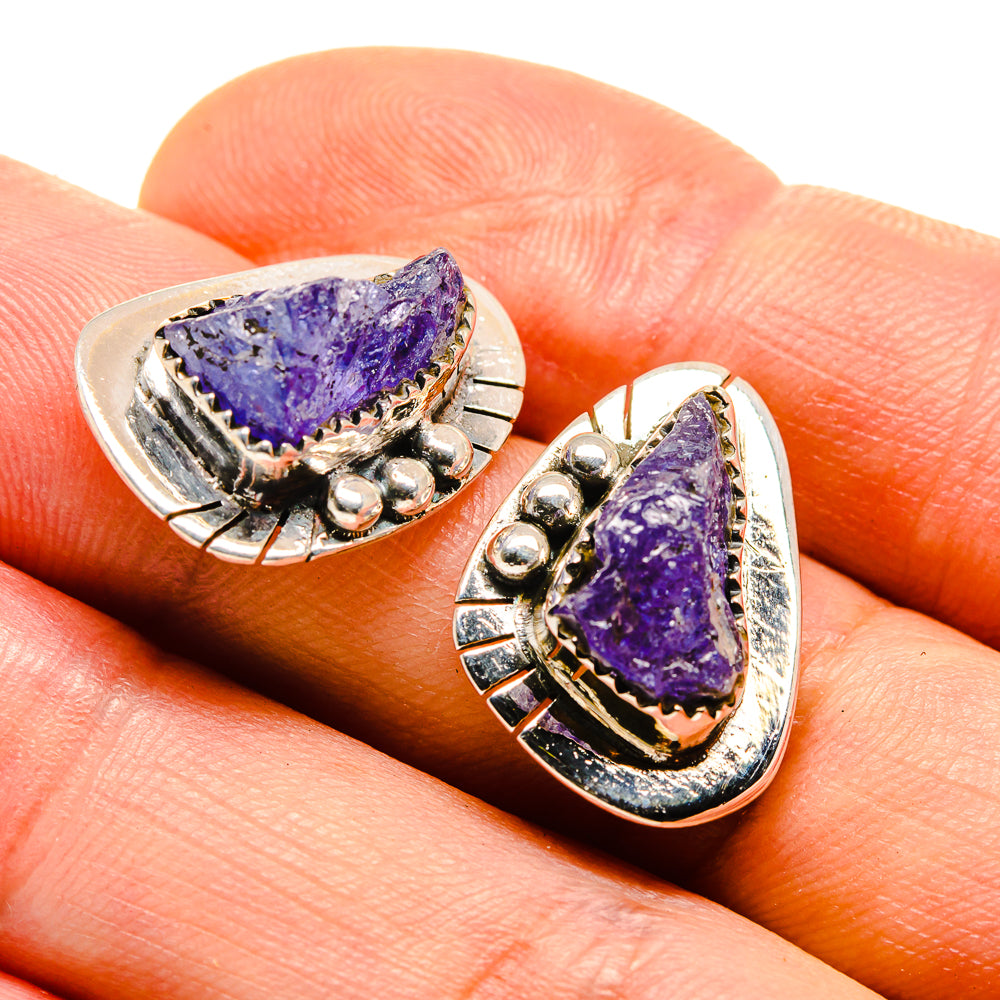 Tanzanite Earrings handcrafted by Anasilvercos - EARR413740