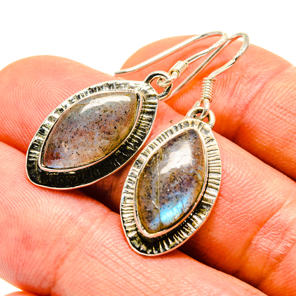 Labradorite Earrings handcrafted by Anasilvercos - EARR413756