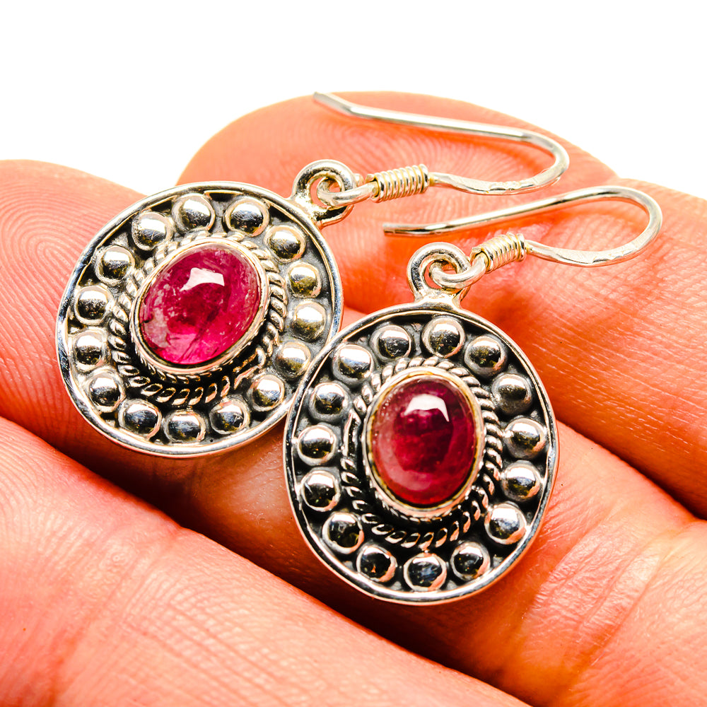 Pink Tourmaline Earrings handcrafted by Anasilvercos - EARR413758