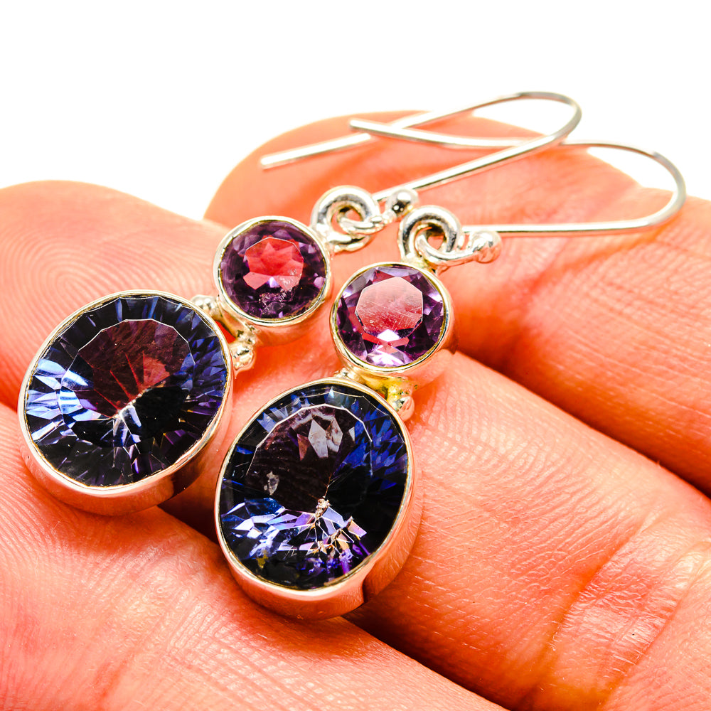 Blue Mystic Topaz Earrings handcrafted by Anasilvercos - EARR413766
