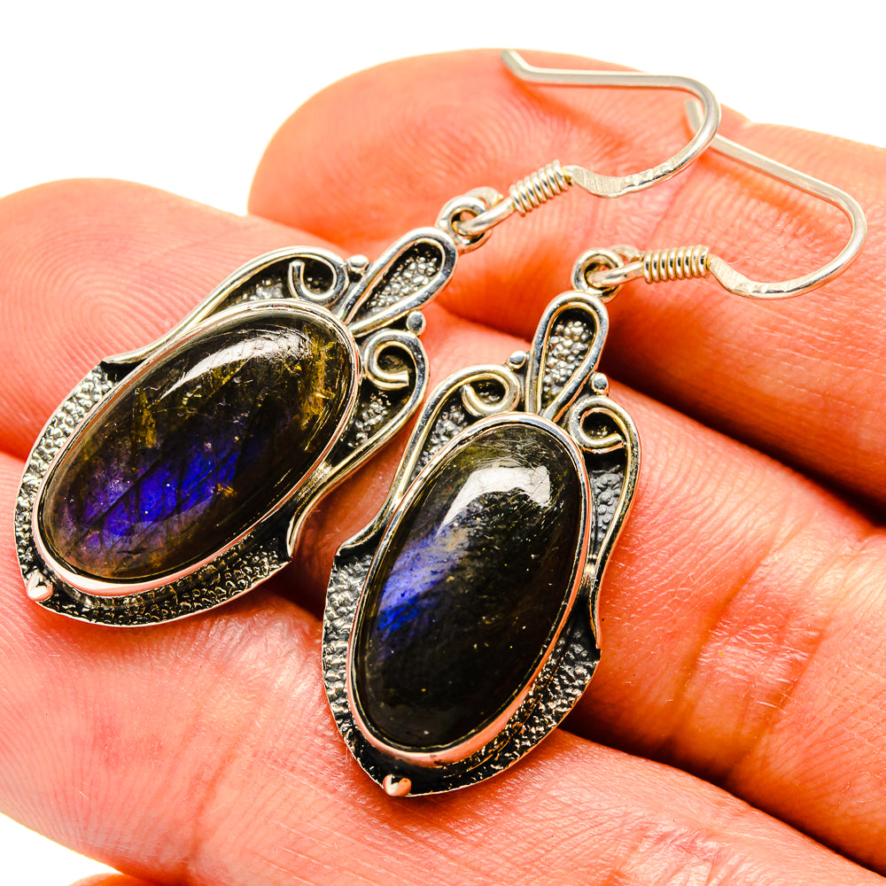 Labradorite Earrings handcrafted by Anasilvercos - EARR413772