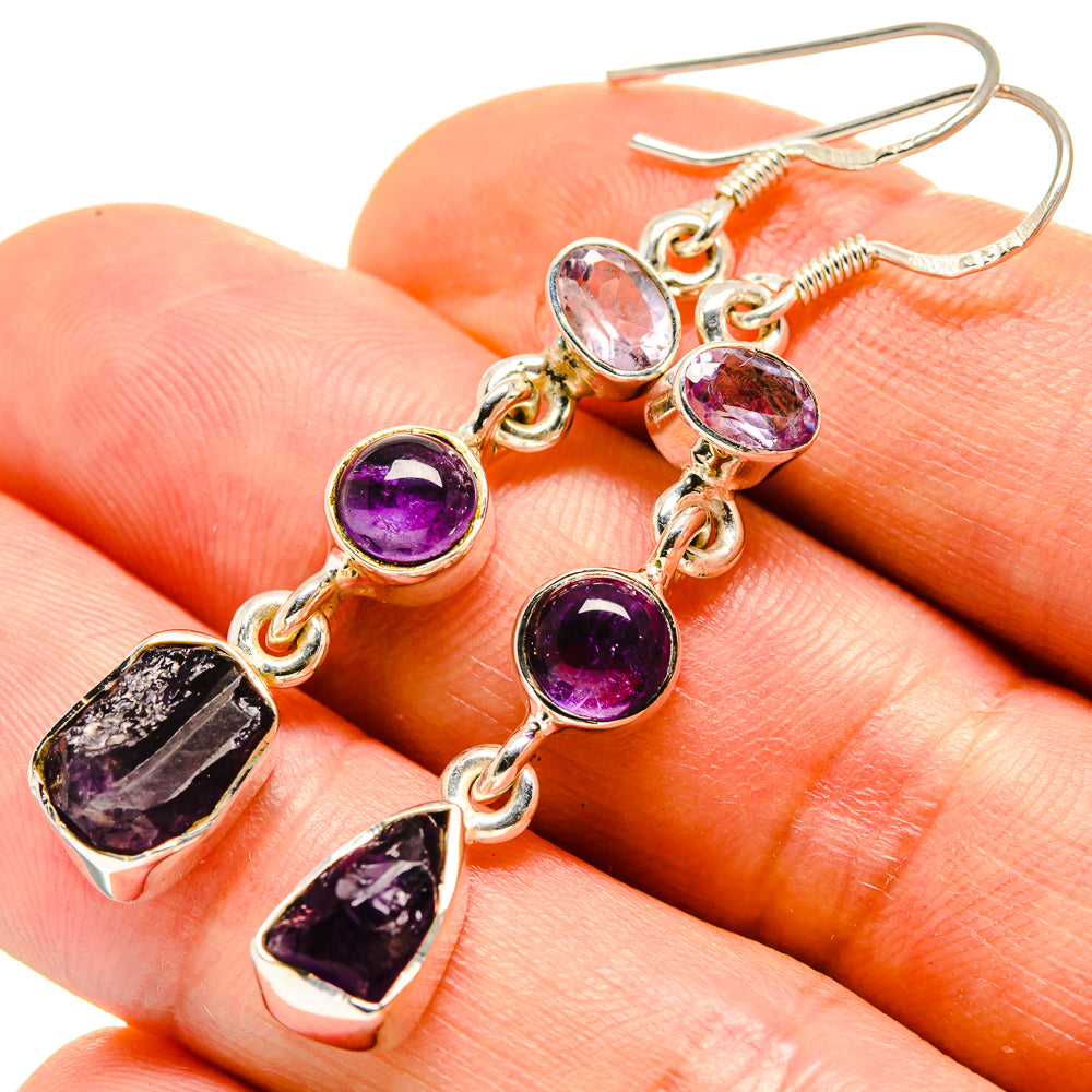 Amethyst Earrings handcrafted by Anasilvercos - EARR413788