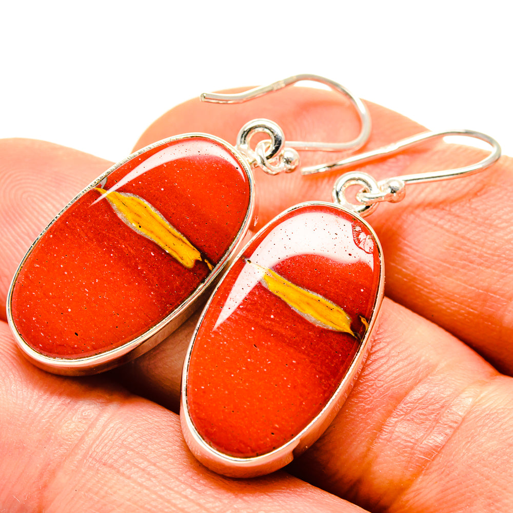 Mookaite Earrings handcrafted by Anasilvercos - EARR413791
