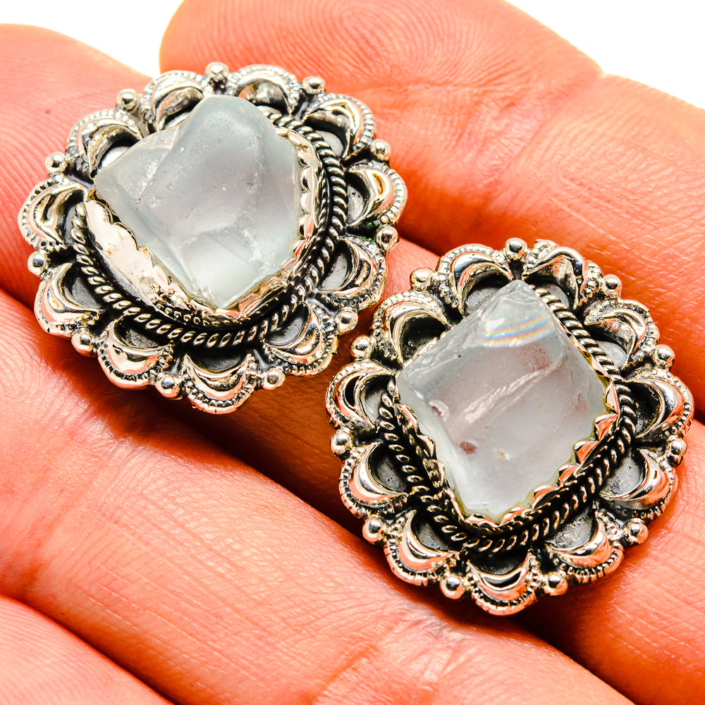 Aquamarine Earrings handcrafted by Anasilvercos - EARR413805