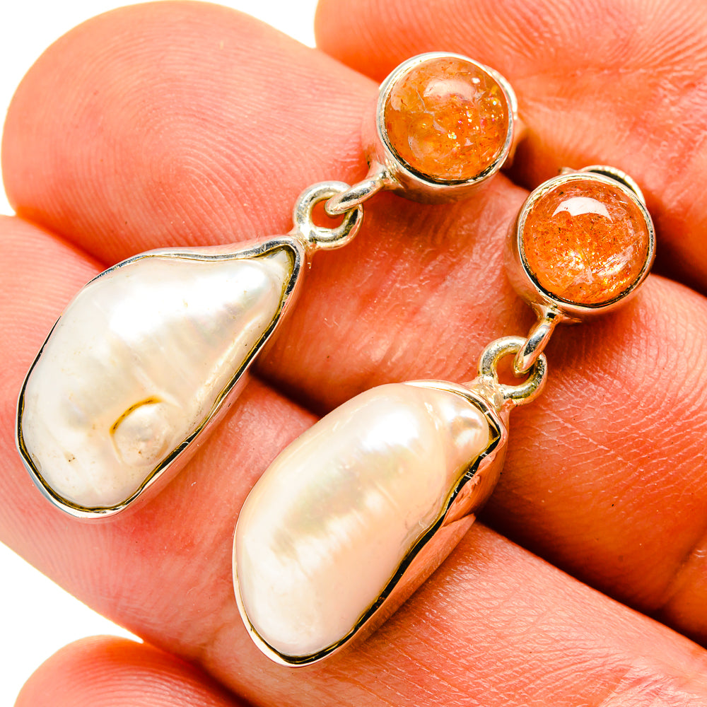 Mother Of Pearl Earrings handcrafted by Anasilvercos - EARR413809