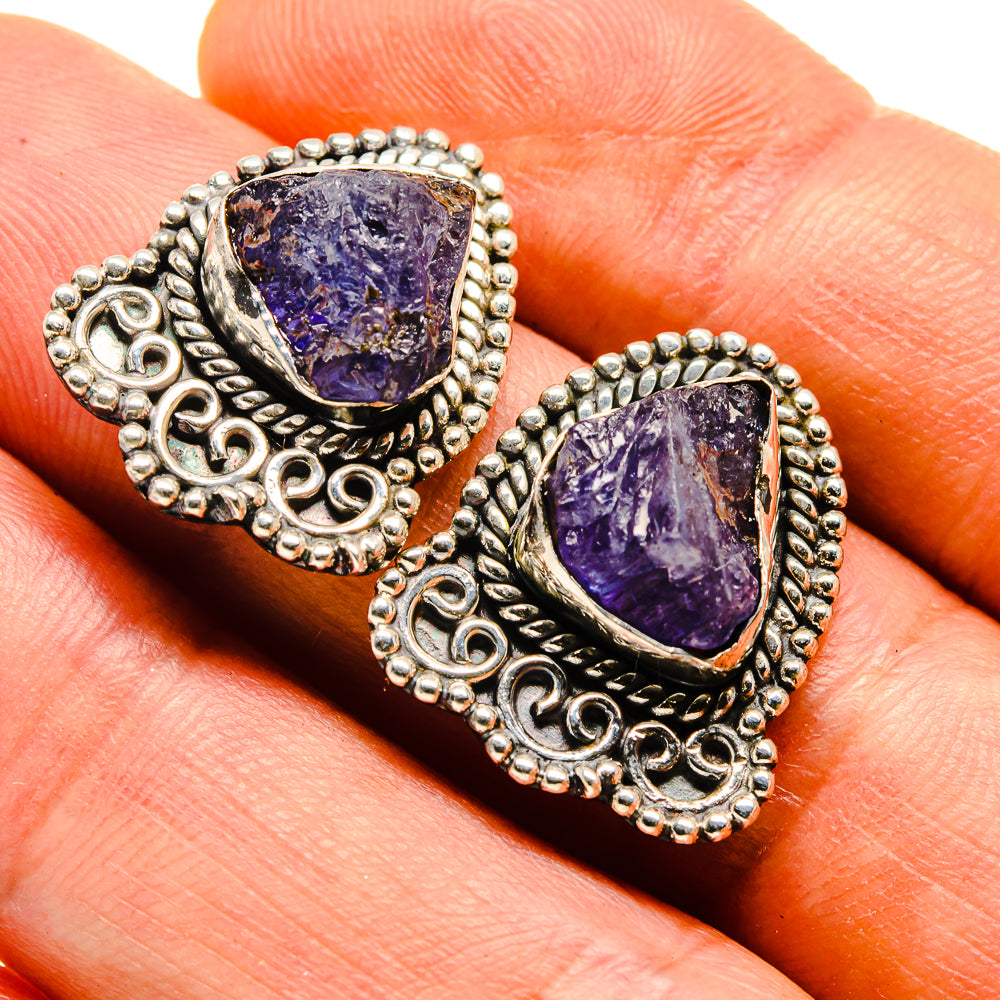 Tanzanite Earrings handcrafted by Anasilvercos - EARR413815