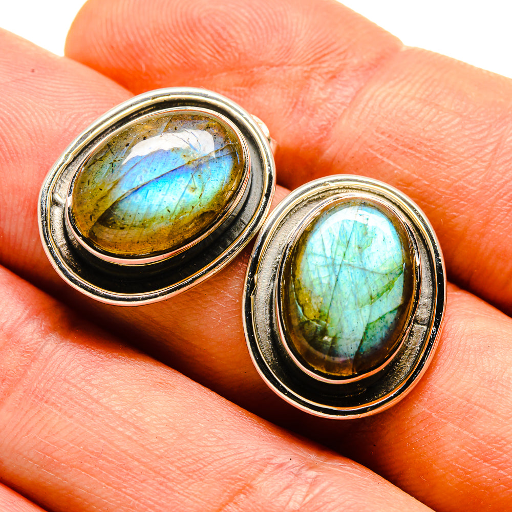 Labradorite Earrings handcrafted by Anasilvercos - EARR413820
