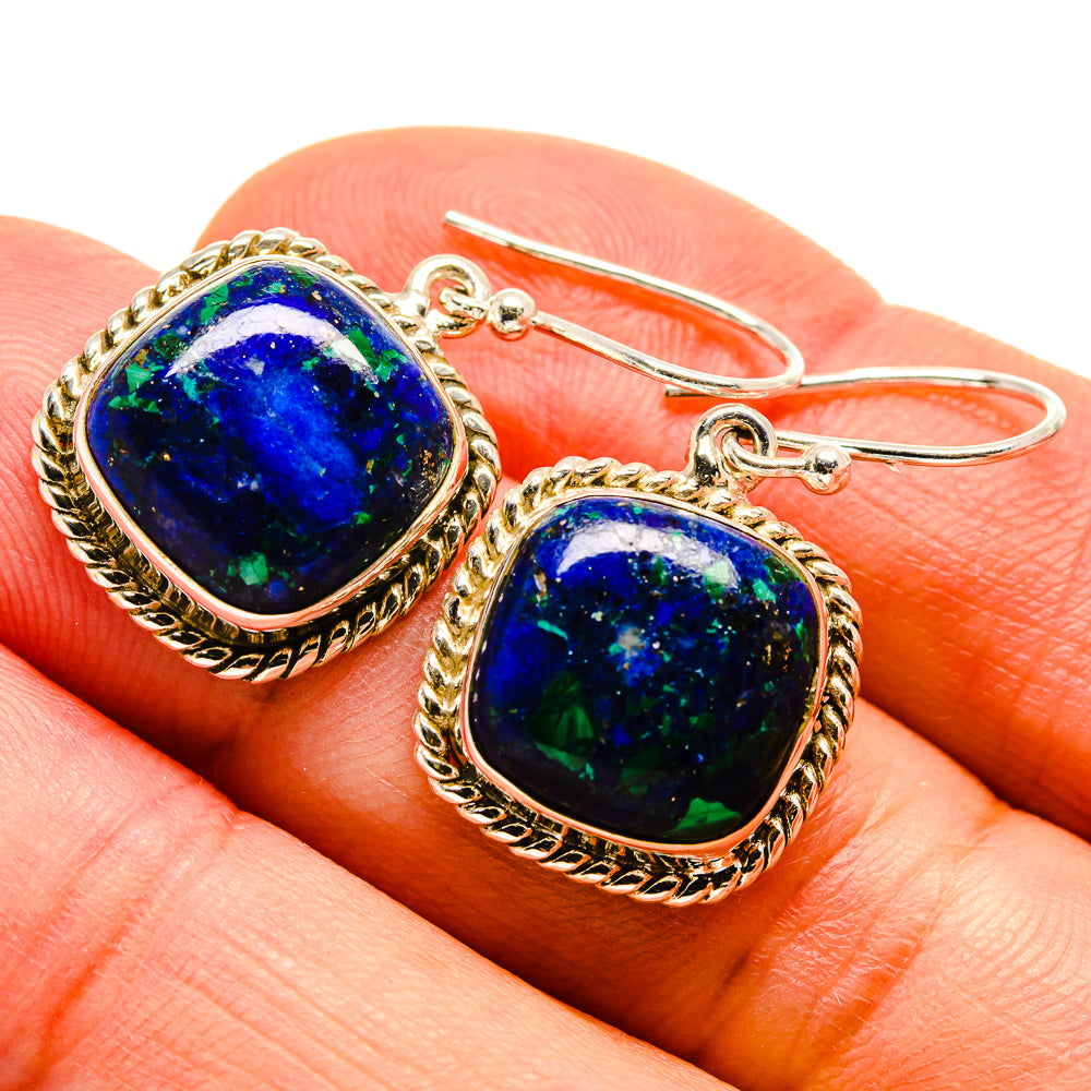 Azurite Earrings handcrafted by Anasilvercos - EARR413825