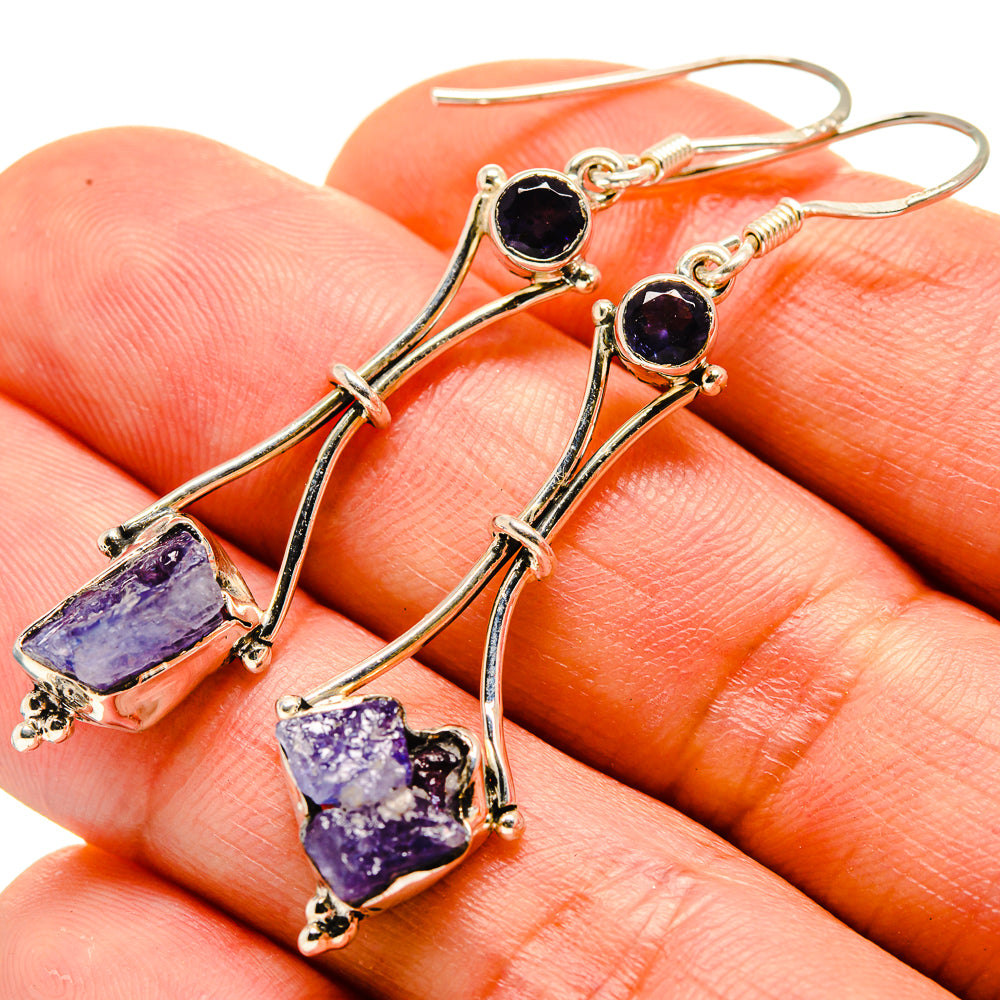 Tanzanite Earrings handcrafted by Anasilvercos - EARR413881