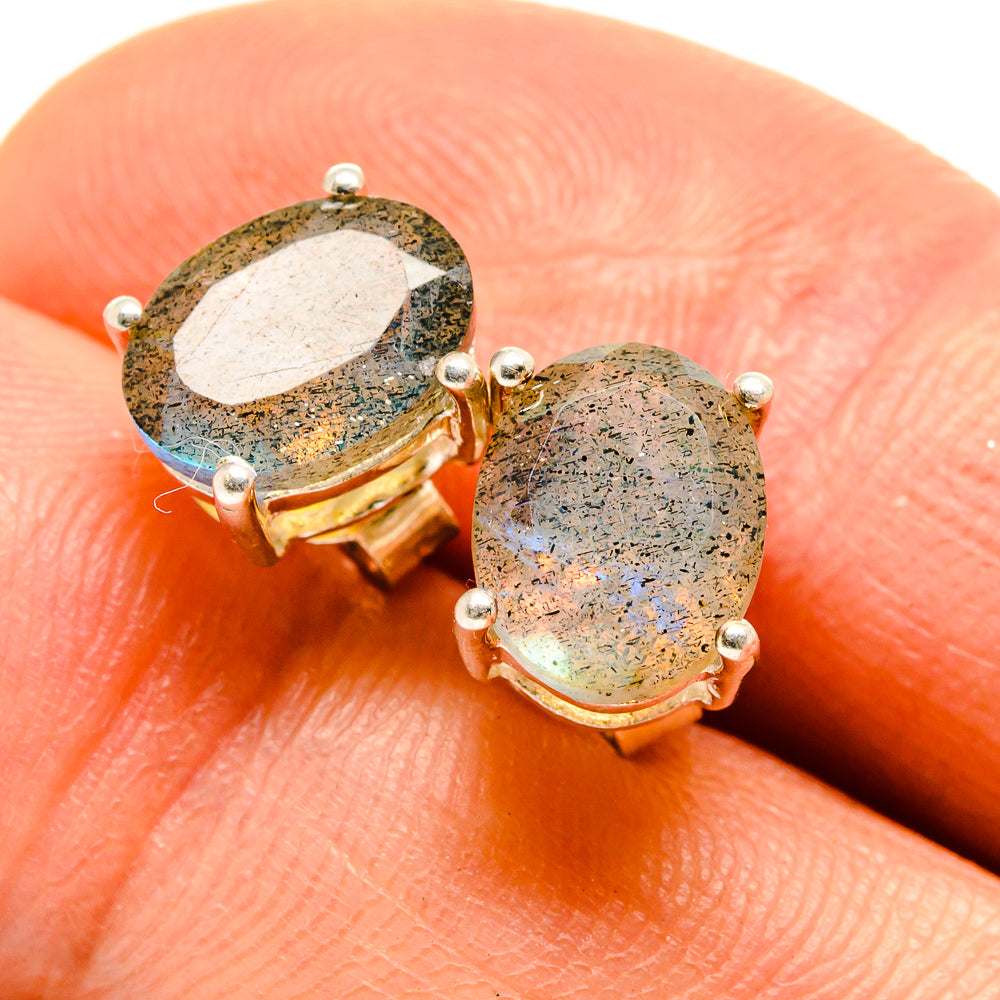 Labradorite Earrings handcrafted by Anasilvercos - EARR413892