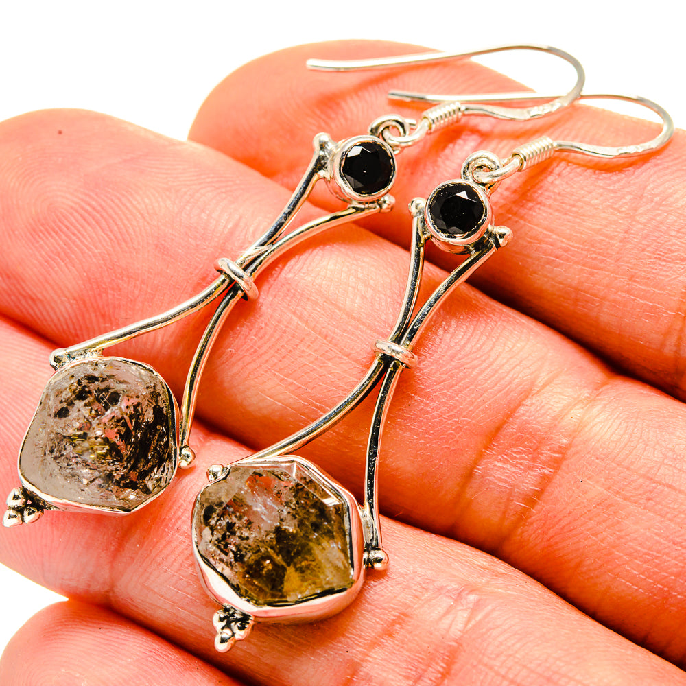 Herkimer Diamond Earrings handcrafted by Anasilvercos - EARR413903