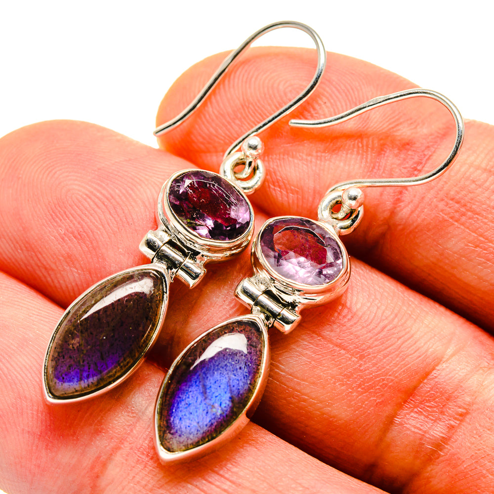 Labradorite Earrings handcrafted by Anasilvercos - EARR413905