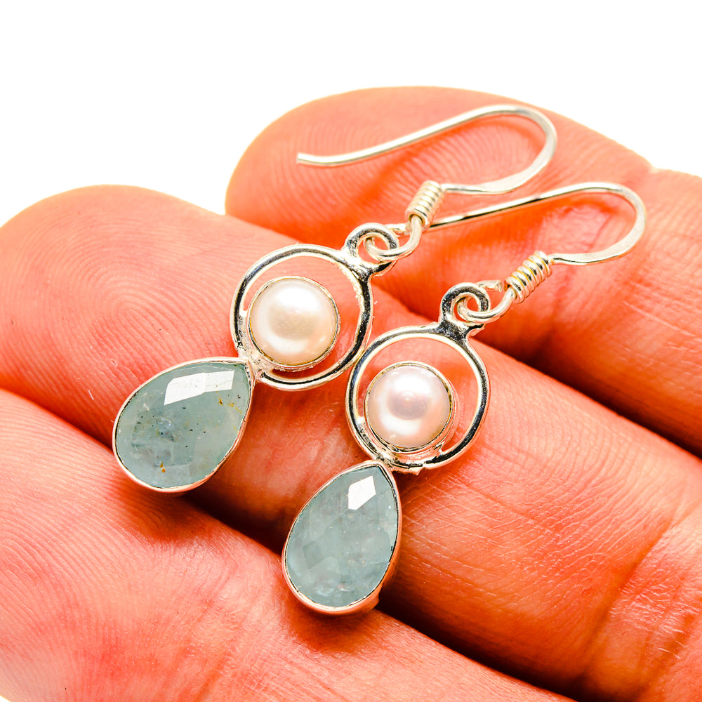 Aquamarine Earrings handcrafted by Anasilvercos - EARR413911
