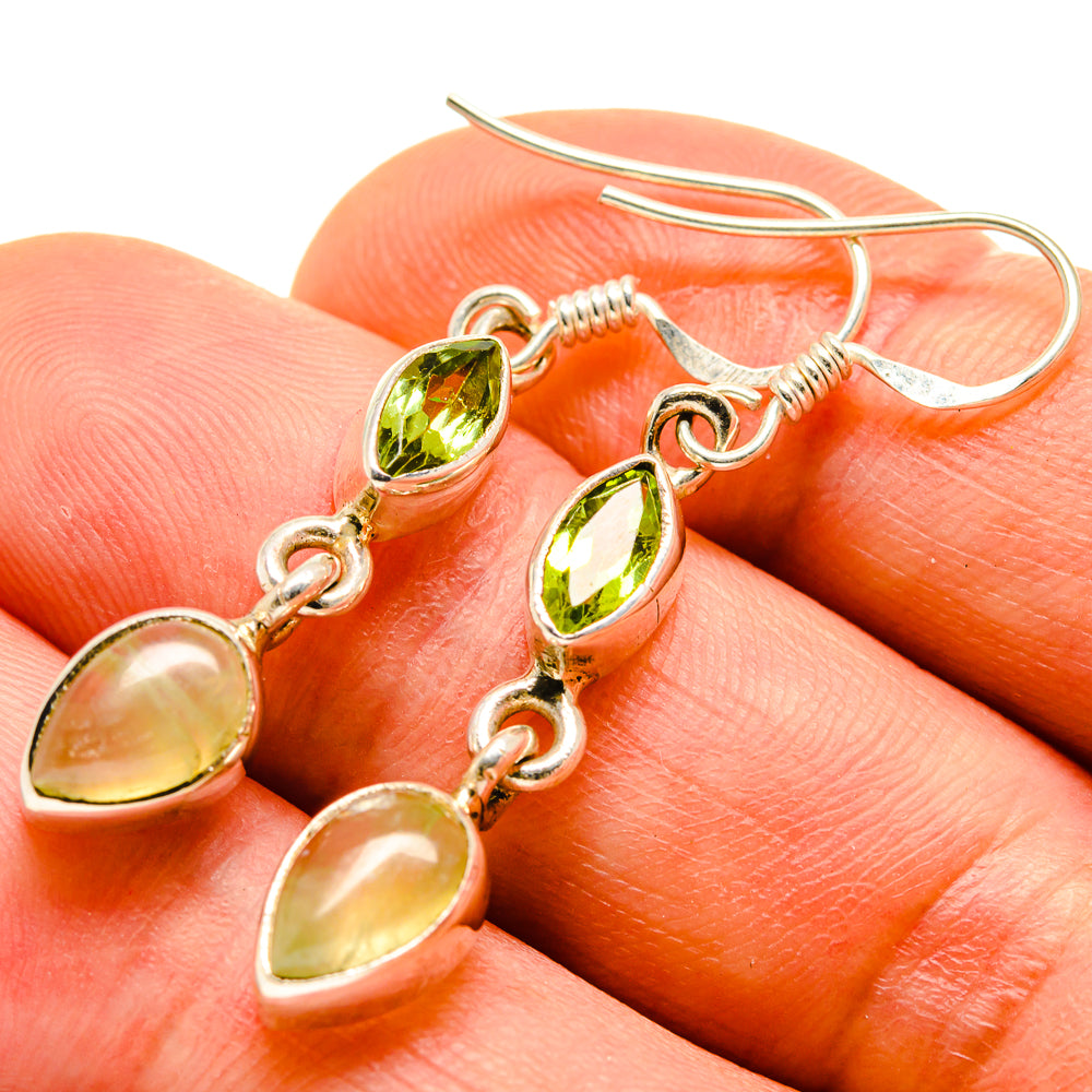 Prehnite Earrings handcrafted by Anasilvercos - EARR413931