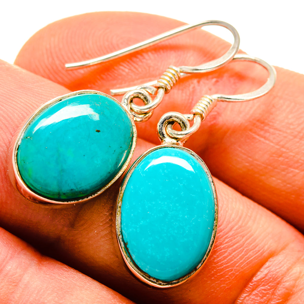 Arizona Turquoise Earrings handcrafted by Anasilvercos - EARR413944