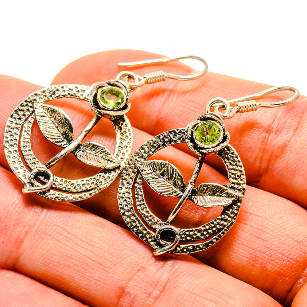 Peridot Earrings handcrafted by Anasilvercos - EARR413951