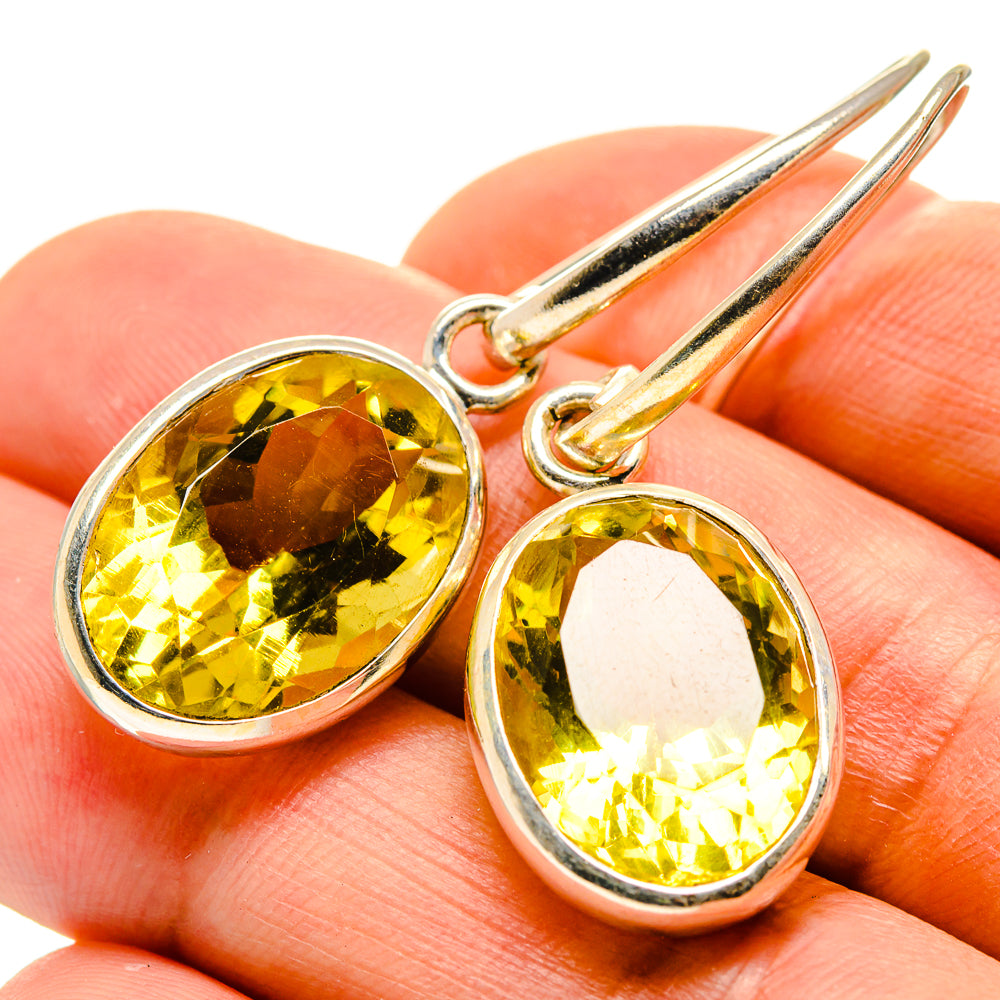 Citrine Earrings handcrafted by Anasilvercos - EARR413966