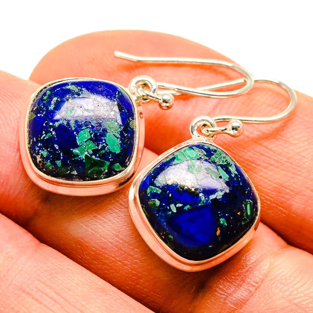 Azurite Earrings handcrafted by Anasilvercos - EARR413999