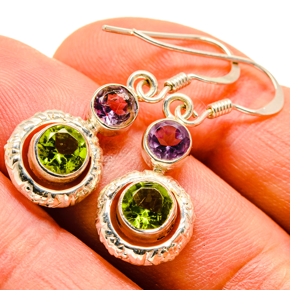 Peridot Earrings handcrafted by Anasilvercos - EARR414007