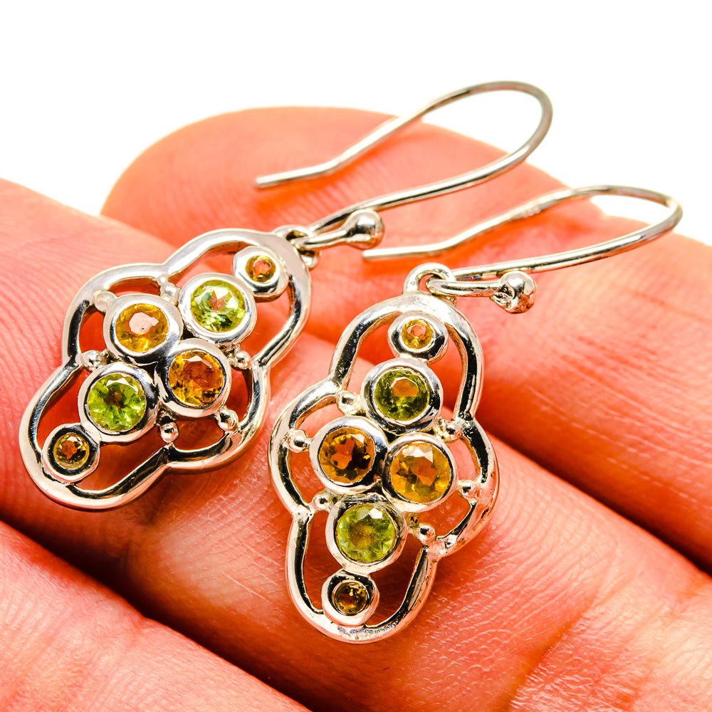 Peridot Earrings handcrafted by Anasilvercos - EARR414013