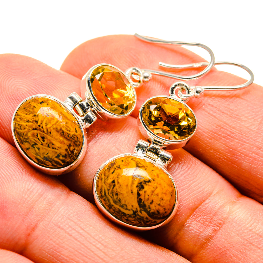 Picture Jasper Earrings handcrafted by Anasilvercos - EARR414019
