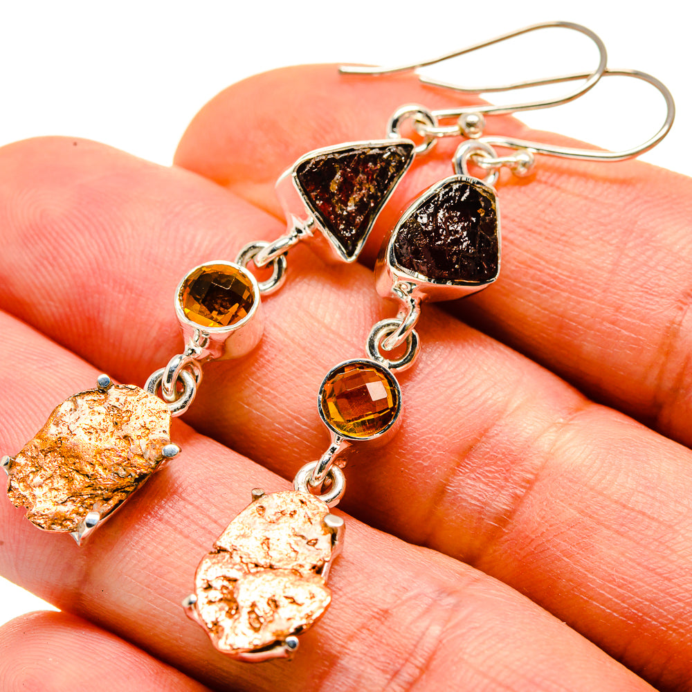 Pyrite Druzy Earrings handcrafted by Anasilvercos - EARR414022