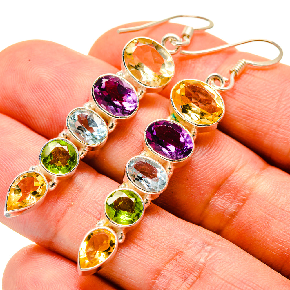 Citrine Earrings handcrafted by Anasilvercos - EARR414023