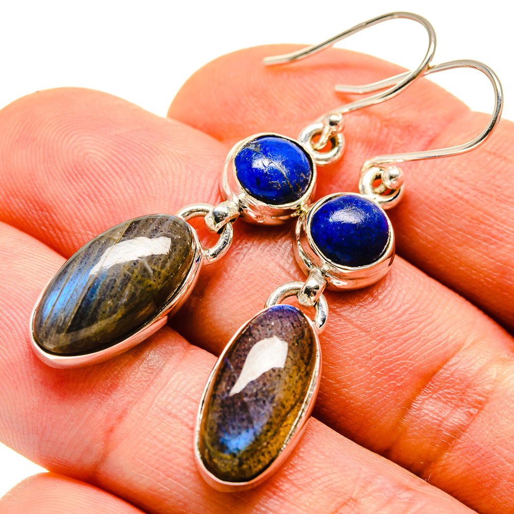 Labradorite Earrings handcrafted by Anasilvercos - EARR414026