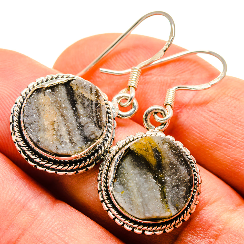 Desert Druzy Earrings handcrafted by Anasilvercos - EARR414071