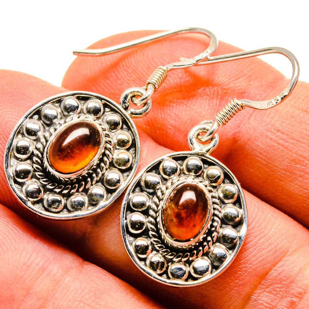 Carnelian Earrings handcrafted by Anasilvercos - EARR414074