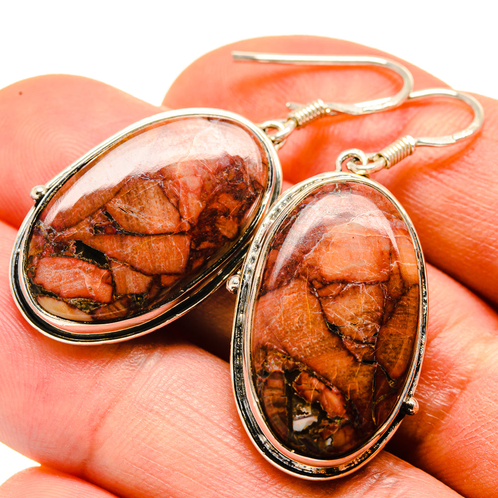 Butterfly Jasper Earrings handcrafted by Anasilvercos - EARR414095