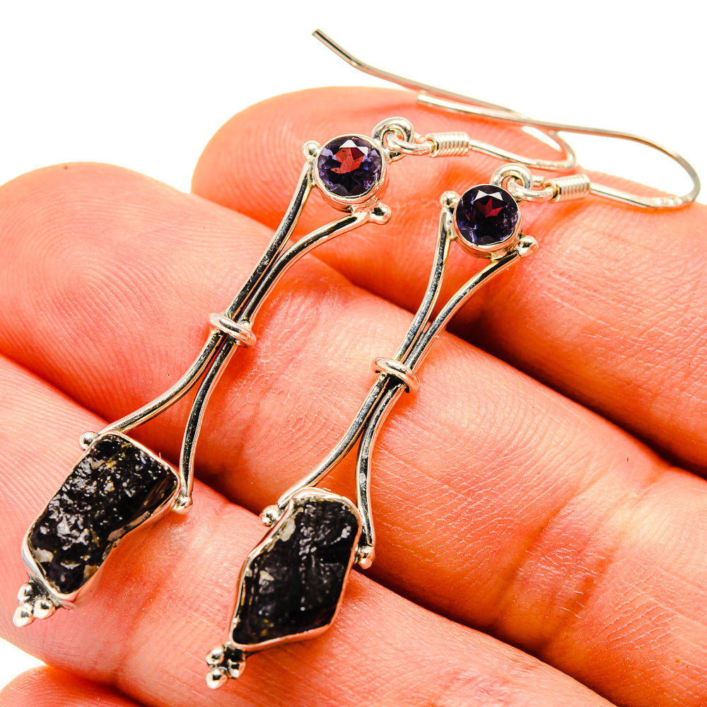 Tanzanite Earrings handcrafted by Anasilvercos - EARR414106