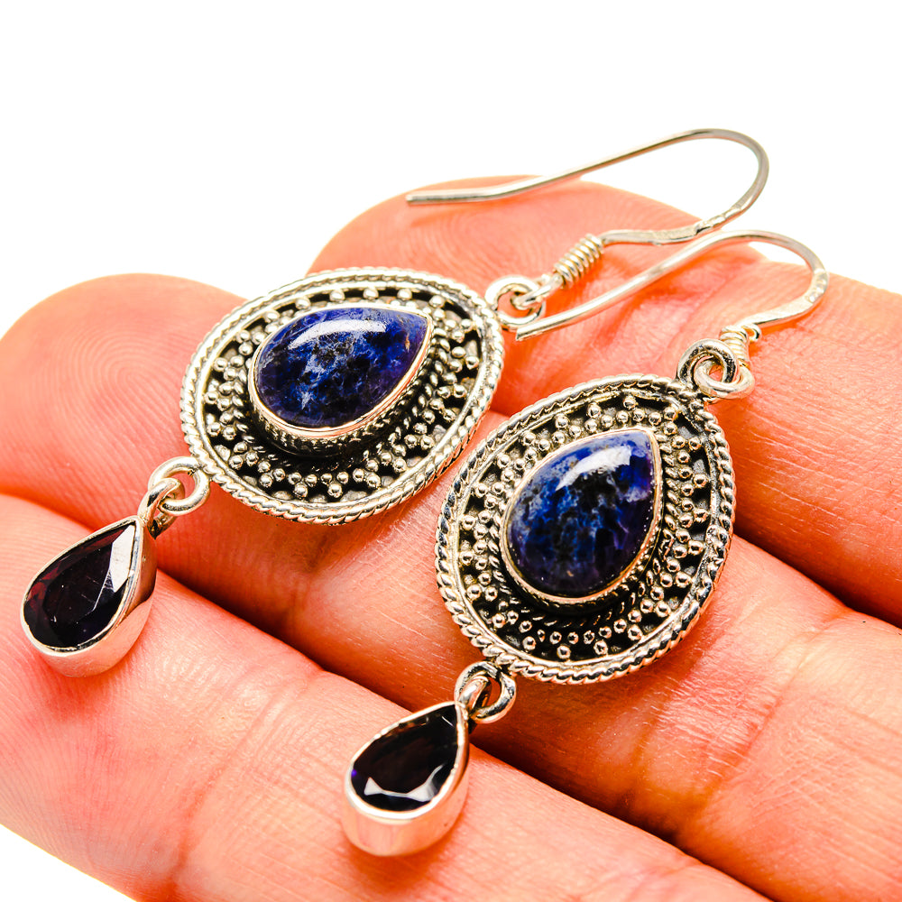 Sodalite Earrings handcrafted by Anasilvercos - EARR414114
