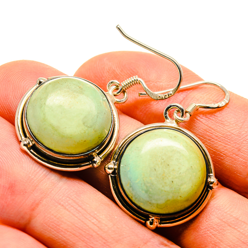 Arizona Turquoise Earrings handcrafted by Anasilvercos - EARR414115