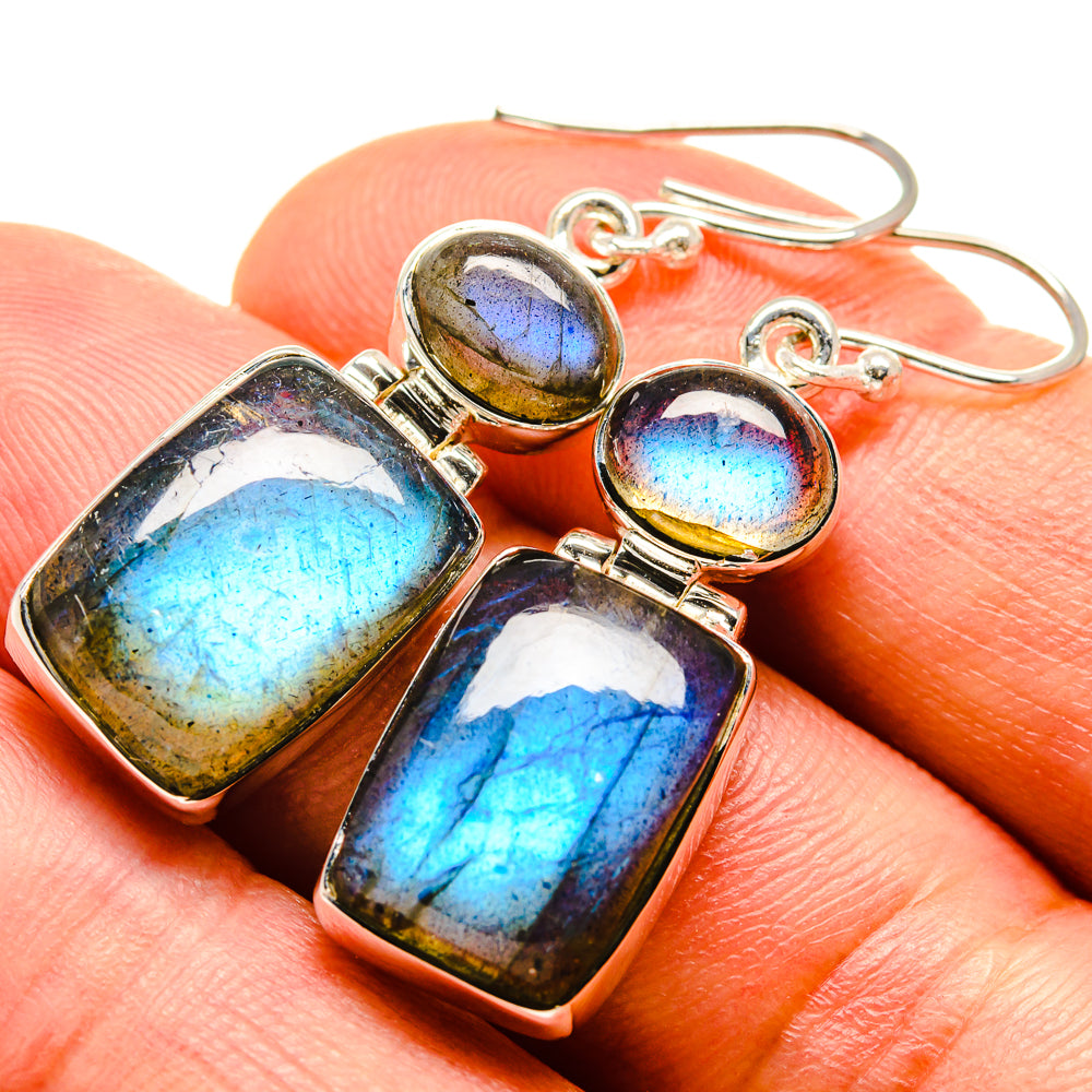 Labradorite Earrings handcrafted by Anasilvercos - EARR414151