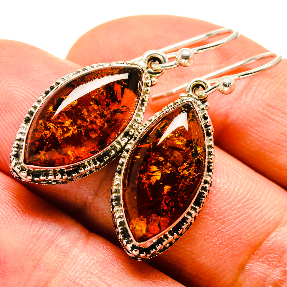 Baltic Amber Earrings handcrafted by Anasilvercos - EARR414176