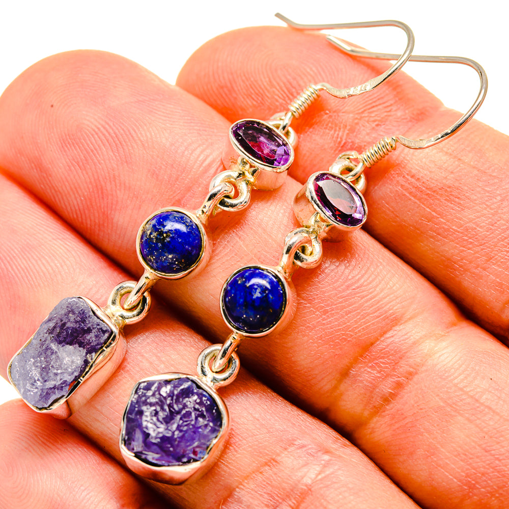 Tanzanite Earrings handcrafted by Anasilvercos - EARR414181