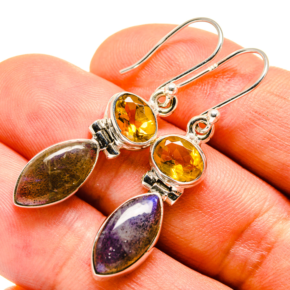 Labradorite Earrings handcrafted by Anasilvercos - EARR414185