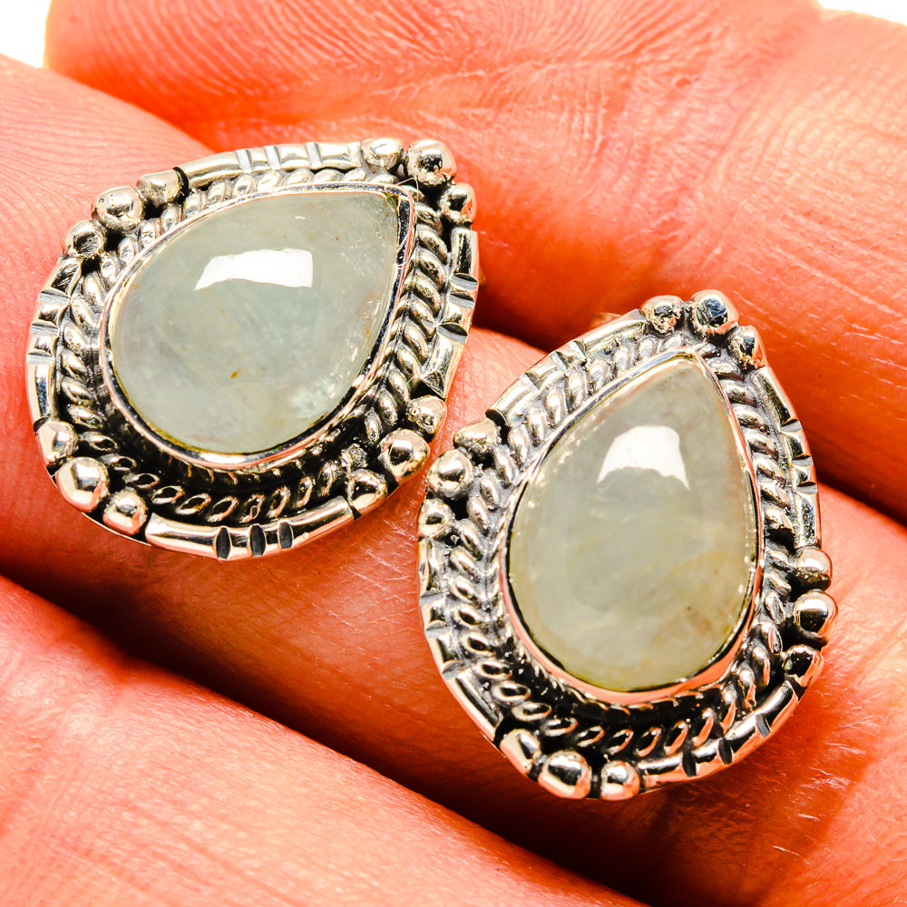 Aquamarine Earrings handcrafted by Anasilvercos - EARR414196