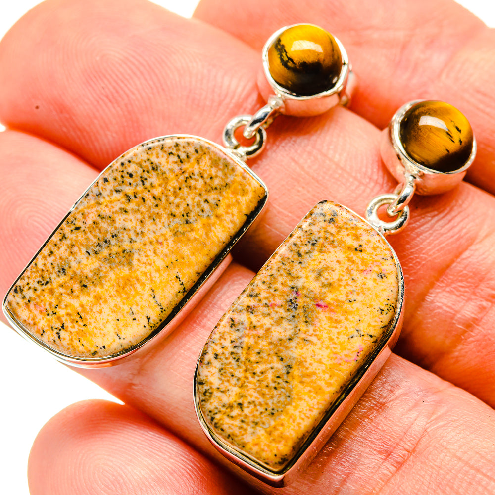 Picture Jasper Earrings handcrafted by Anasilvercos - EARR414217