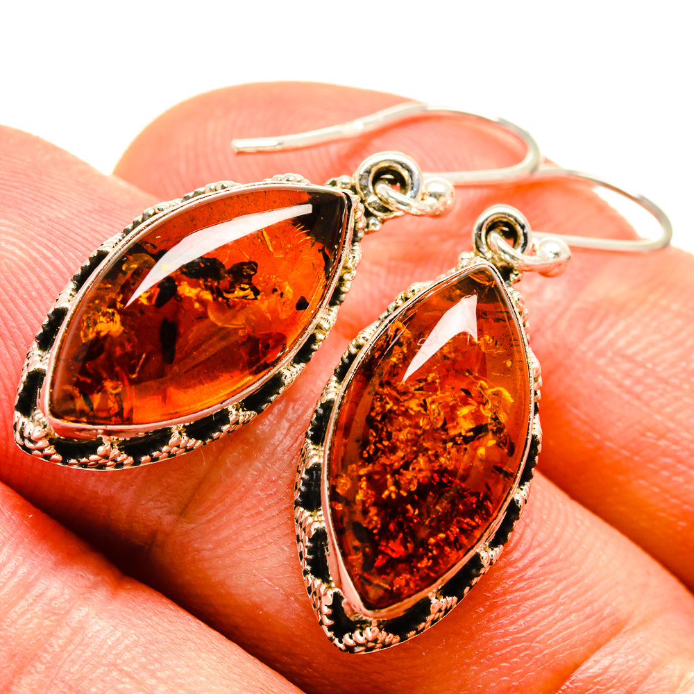Baltic Amber Earrings handcrafted by Anasilvercos - EARR414225