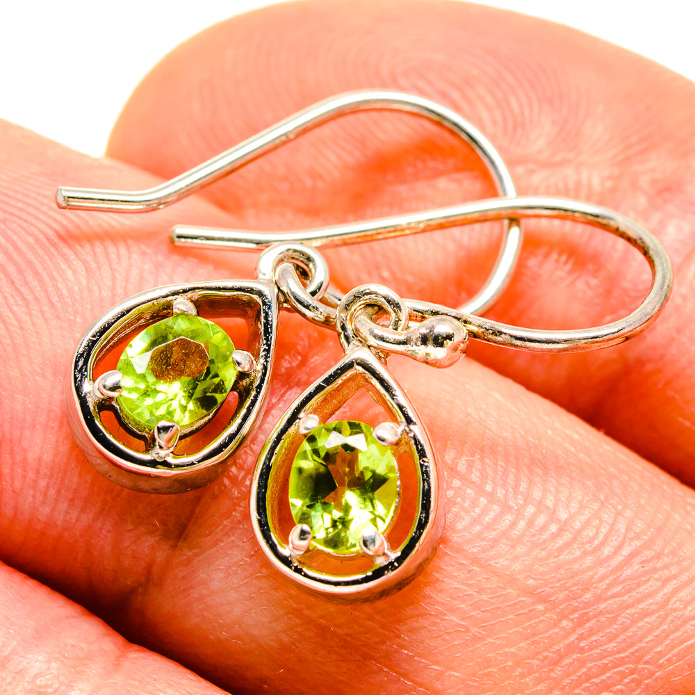Peridot Earrings handcrafted by Anasilvercos - EARR414234