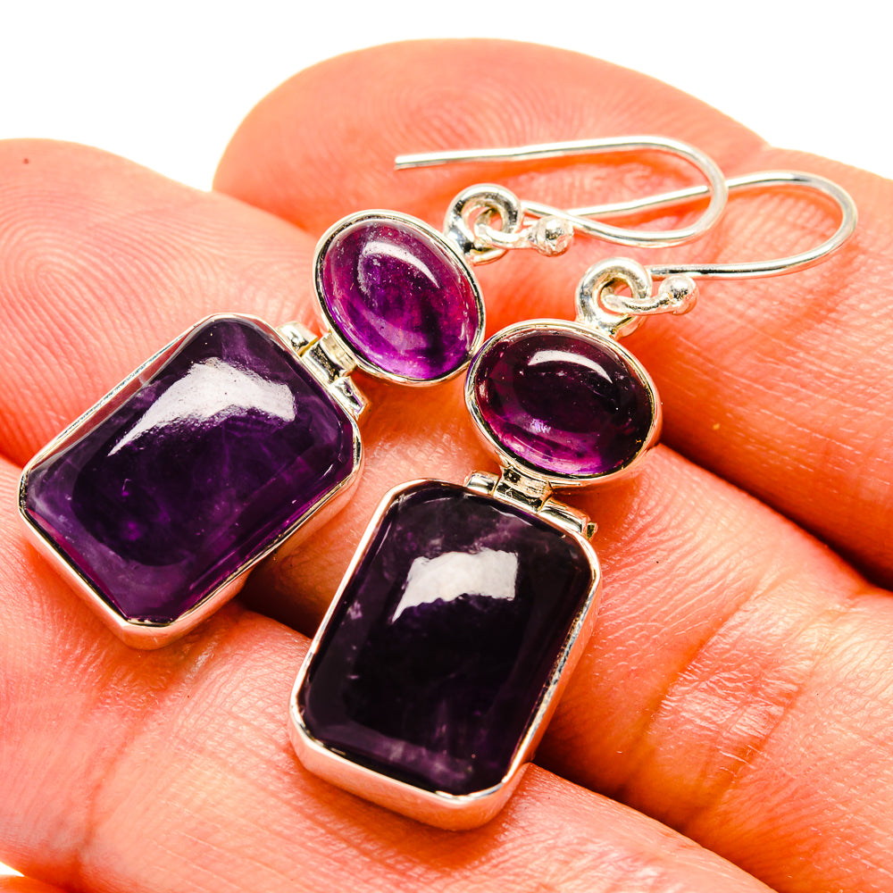 Amethyst Earrings handcrafted by Anasilvercos - EARR414243