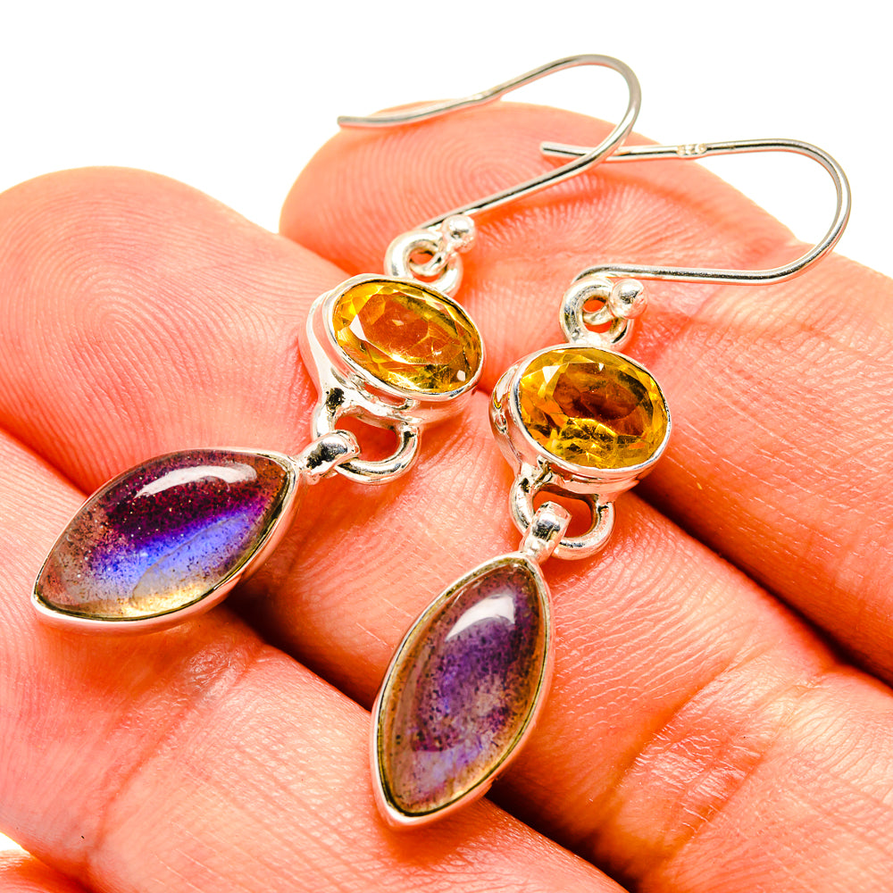 Labradorite Earrings handcrafted by Anasilvercos - EARR414246