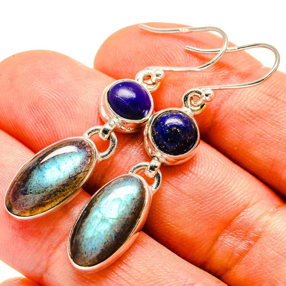 Labradorite Earrings handcrafted by Anasilvercos - EARR414247