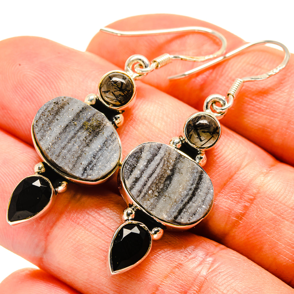 Desert Druzy Earrings handcrafted by Anasilvercos - EARR414260