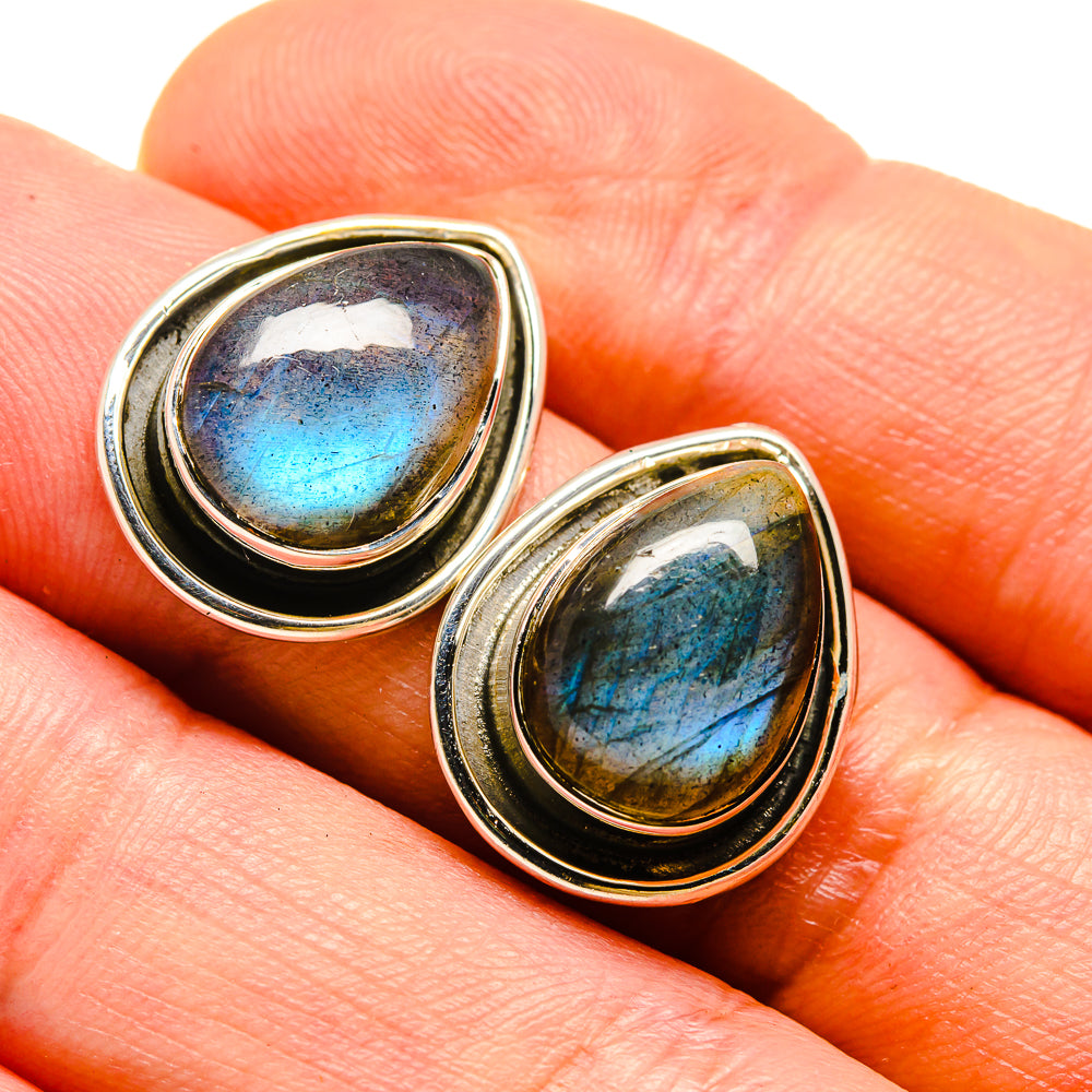 Labradorite Earrings handcrafted by Anasilvercos - EARR414270