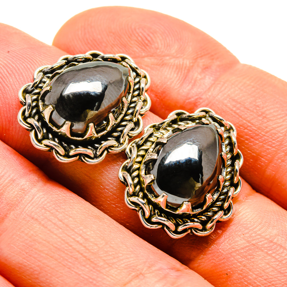 Hematite Earrings handcrafted by Anasilvercos - EARR414296